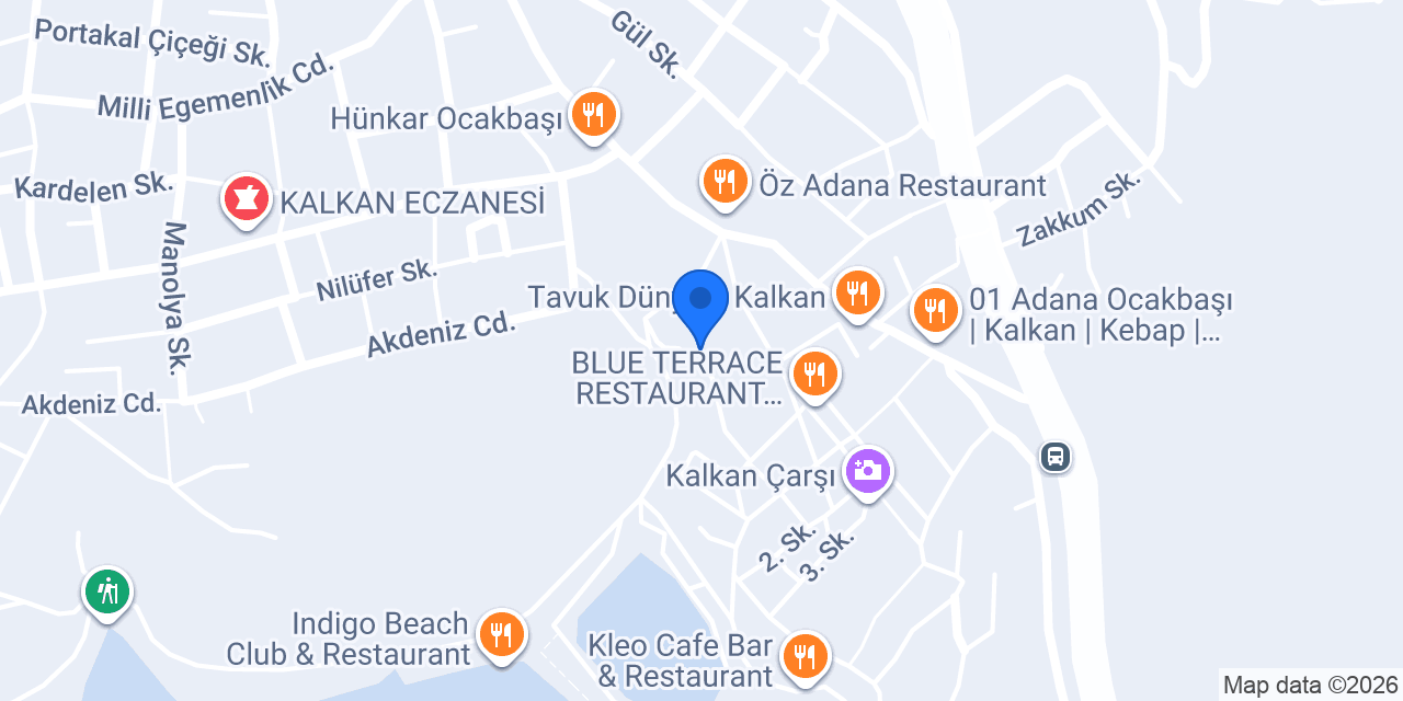 AKDENIZ restorant konumu