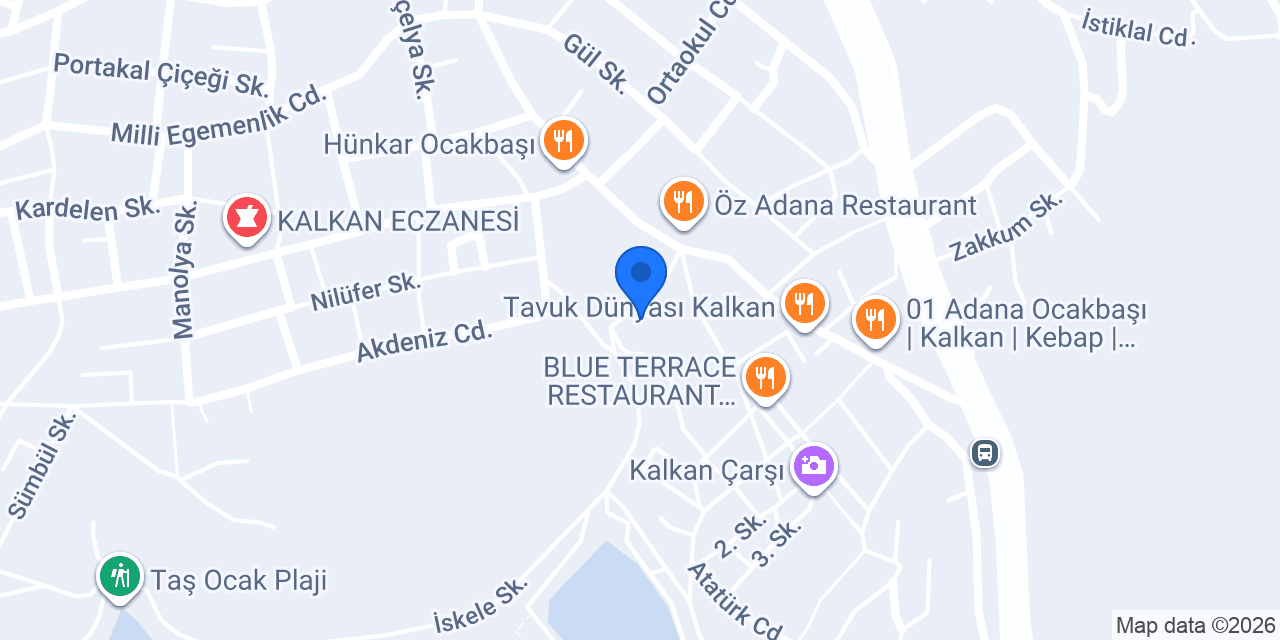 THE PALMİYE OCAKBAŞI RESTAURAN konumu
