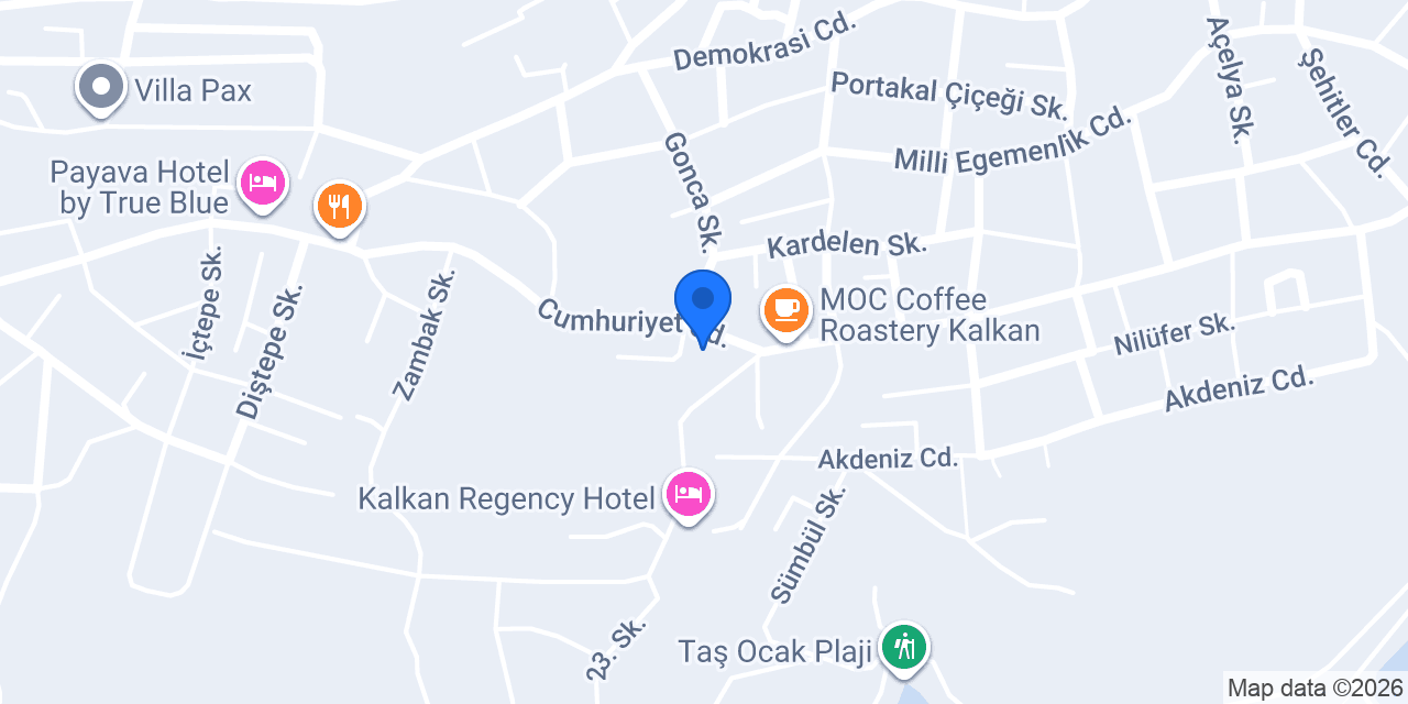 Papatya Cafe konumu