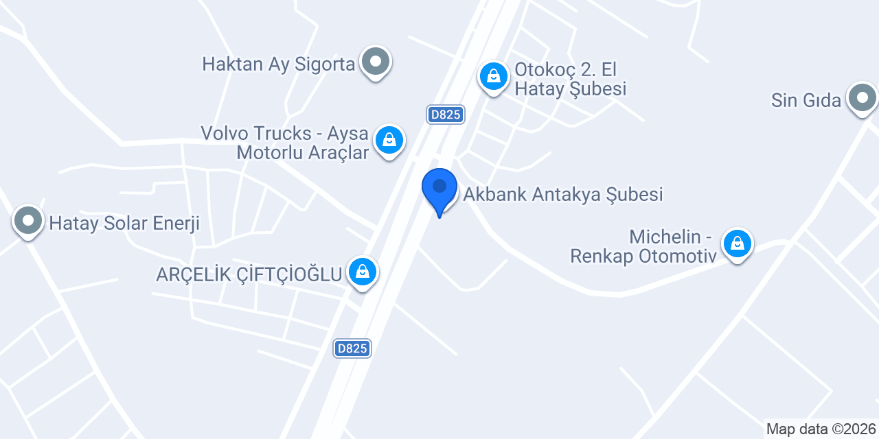 Halkbank Antakya Sanayi Sitesi Şubesi konumu