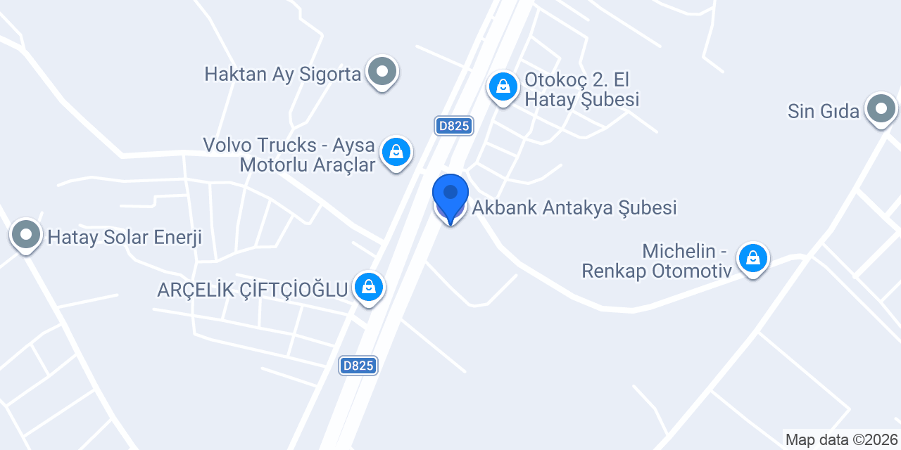 Akbank Antakya Şubesi konumu