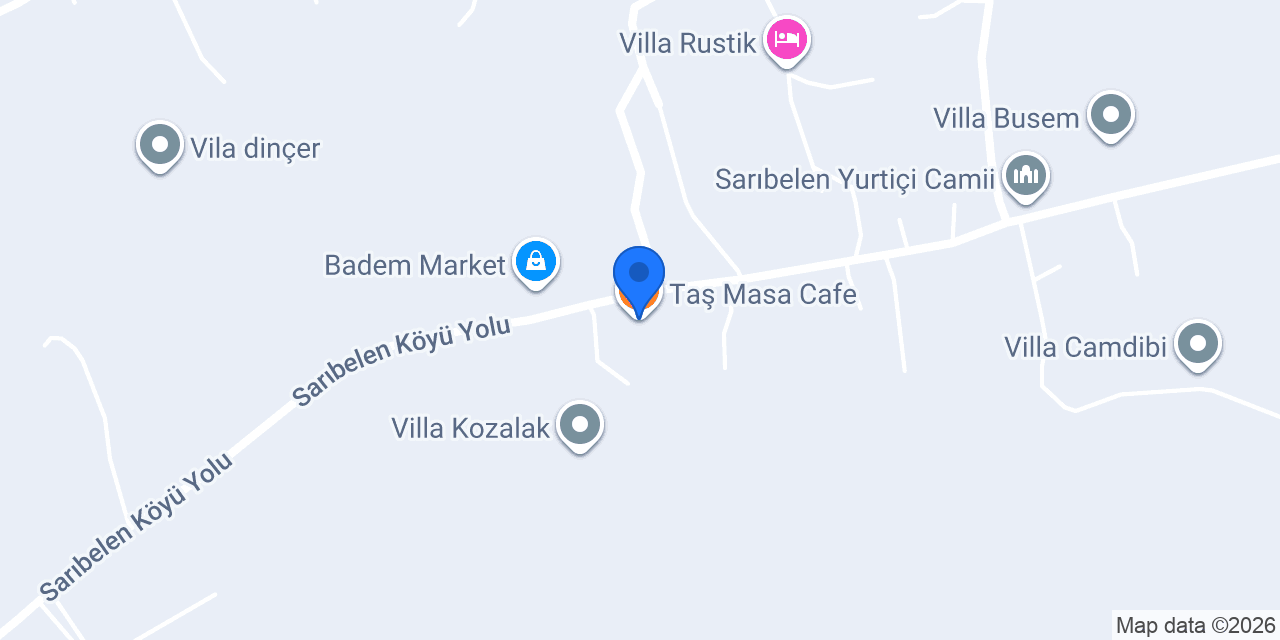 Taş Masa Cafe konumu