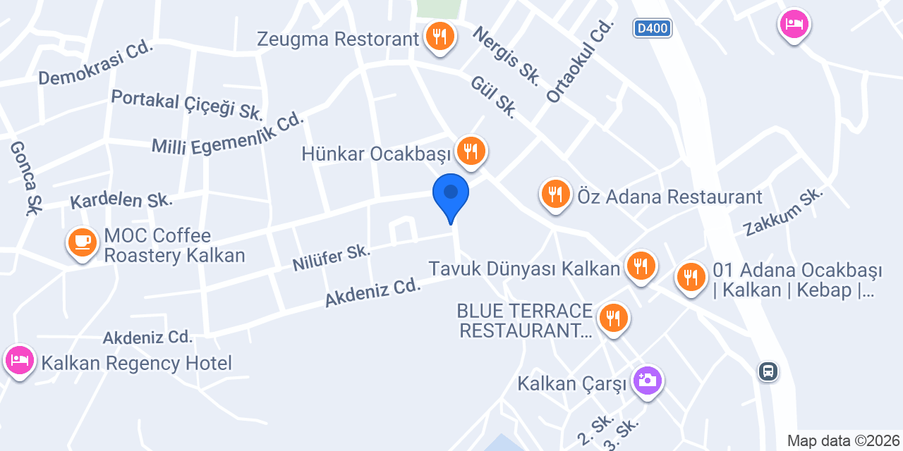 Mavi Real Estate Co - Kalkan konumu