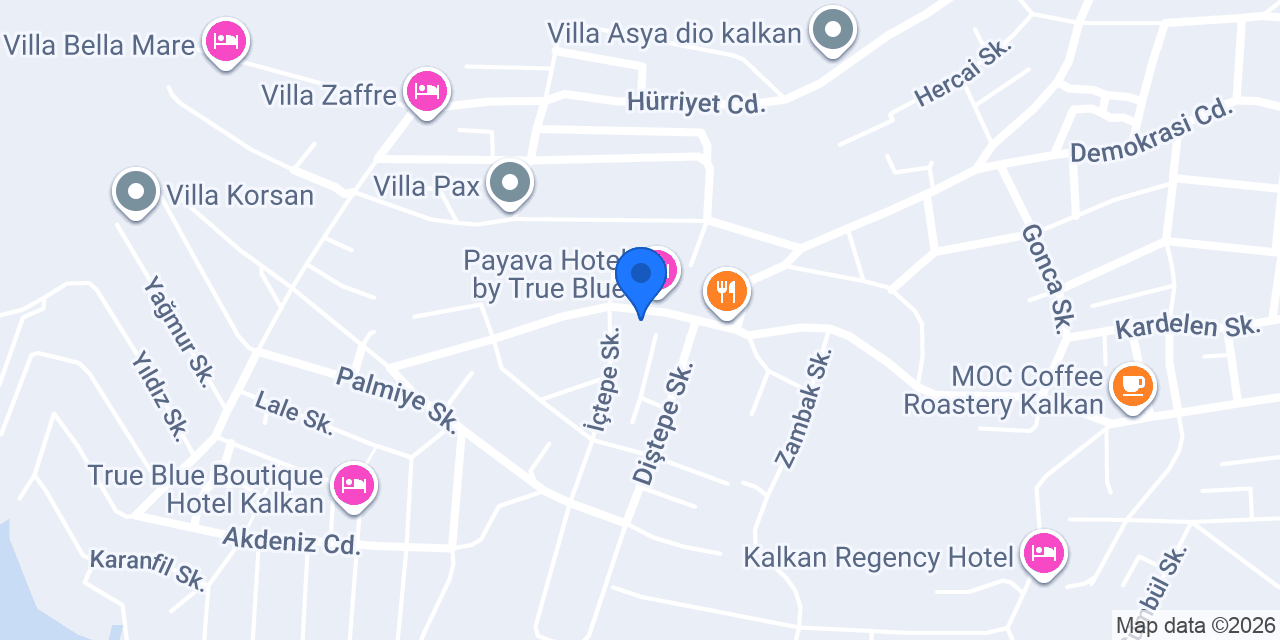 Cafe Vita Kalkan konumu