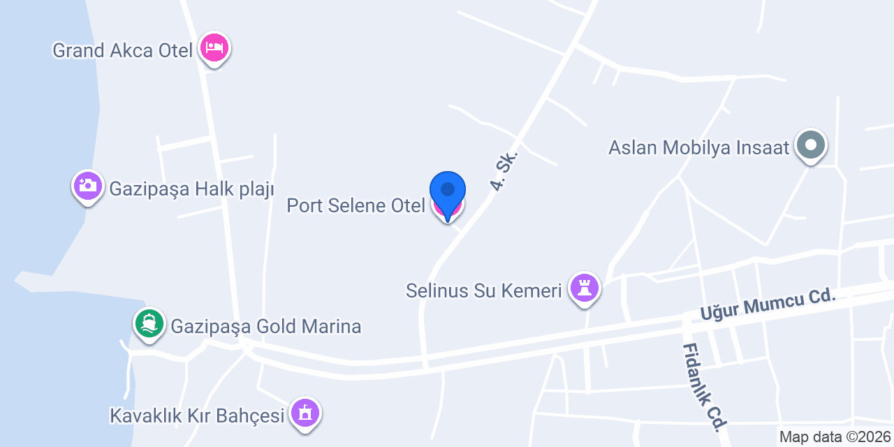 Port Selene Otel konumu