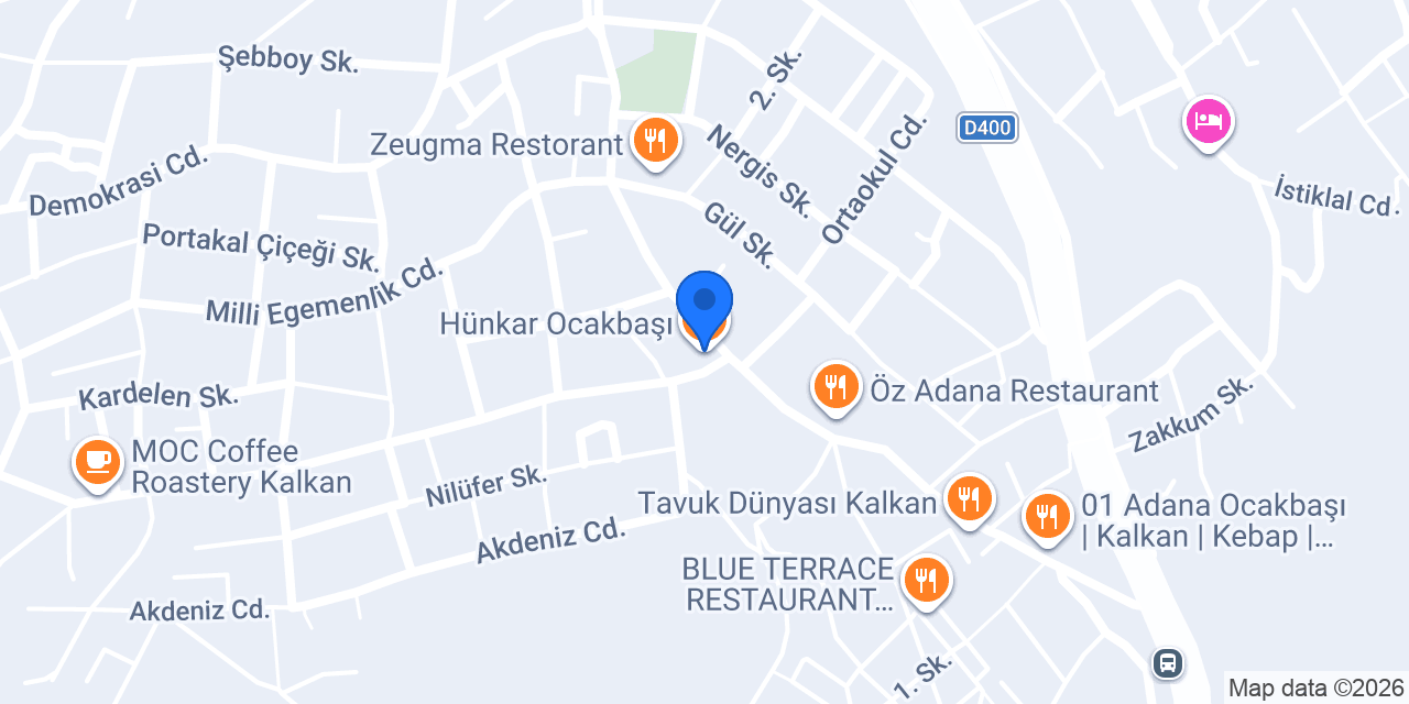 Hünkar Ocakbaşı konumu
