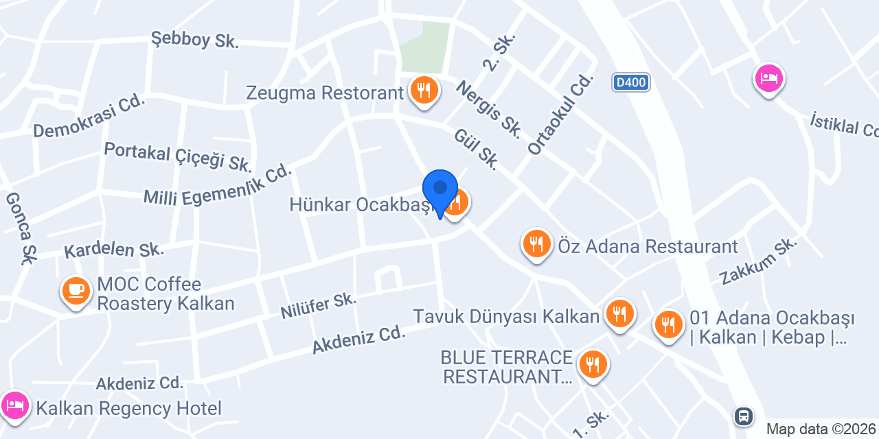 Antalya Kalkan Domino's Pizza konumu