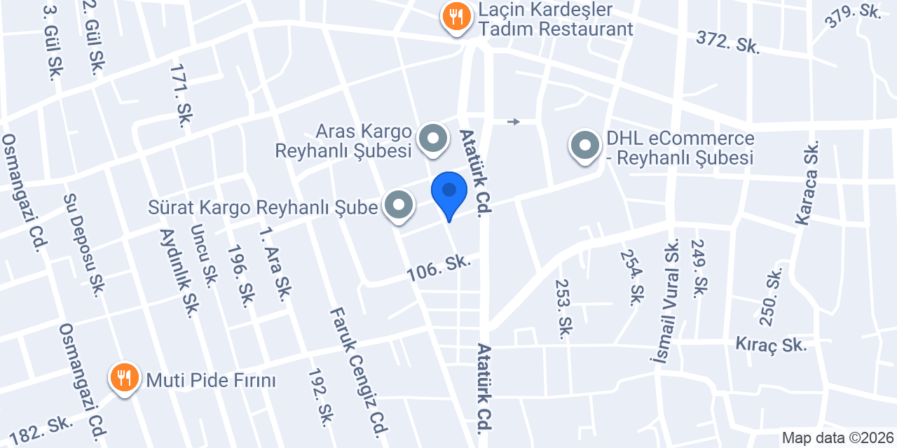 Ayteks Medikal Tekstil konumu