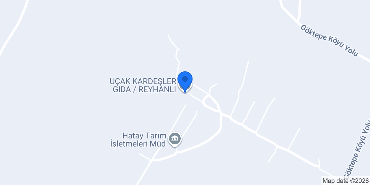 UÇAK KARDEŞLER GIDA / REYHANLI konumu