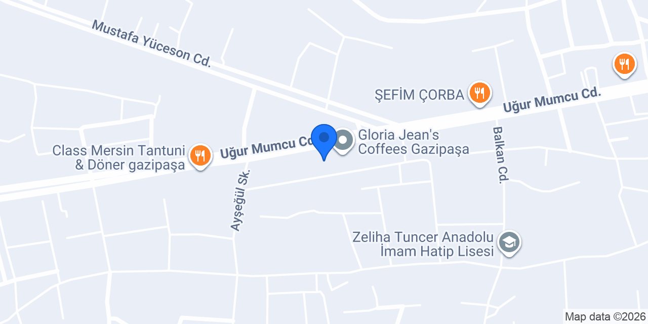 Tropikal GaziPaşa konumu