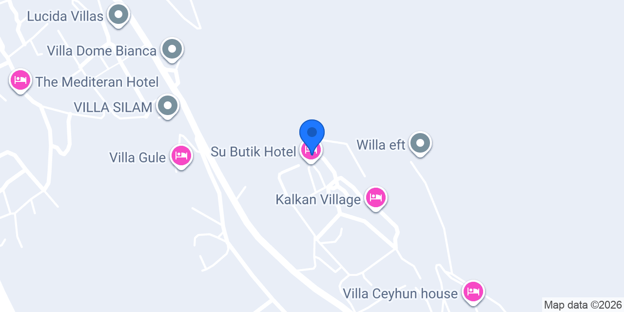 KALKAN PARADISE VİLLALARI konumu