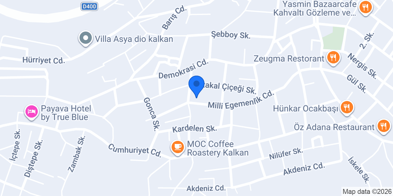 Limon Villaları konumu
