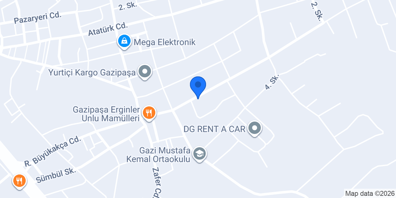 Gazipasa Agro Tarım konumu