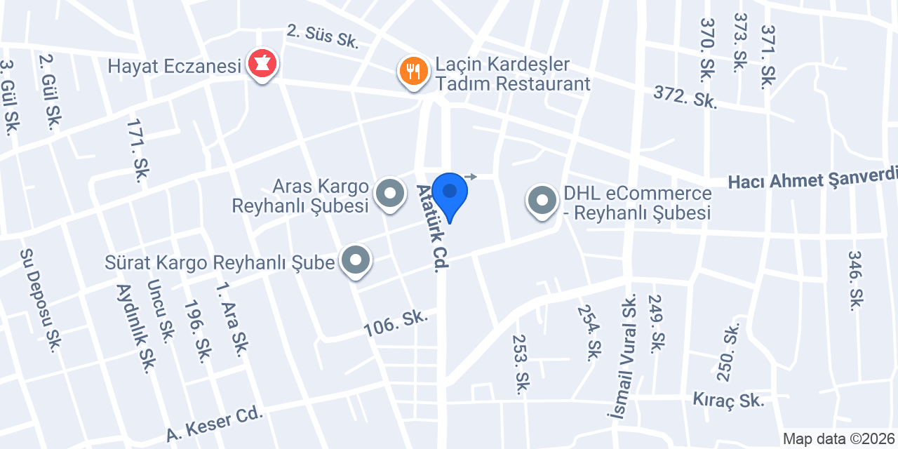 Reyhanlı Taksi konumu