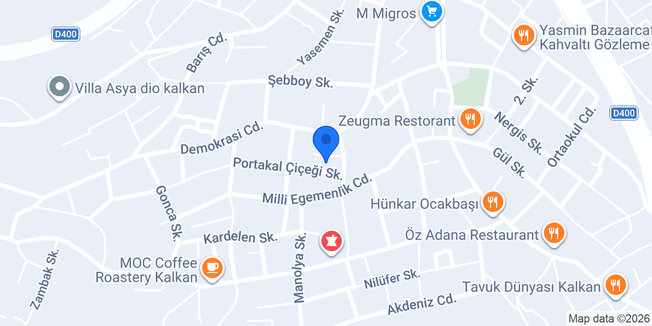 BG Villas konumu