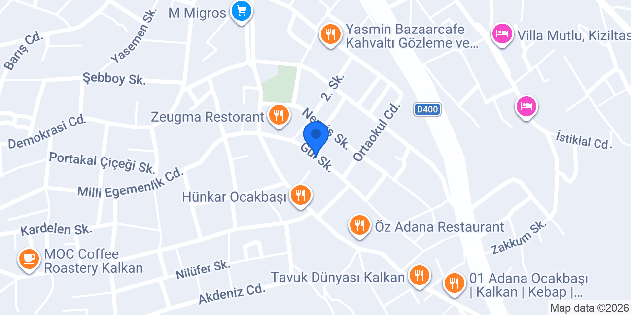 Astranin Moda Evi konumu