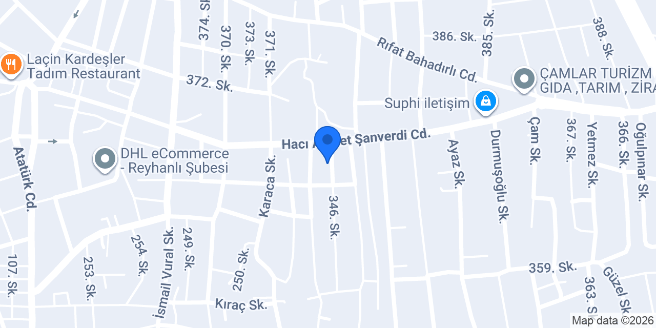 Reyhanlı Ticaret Meslek Lisesi konumu