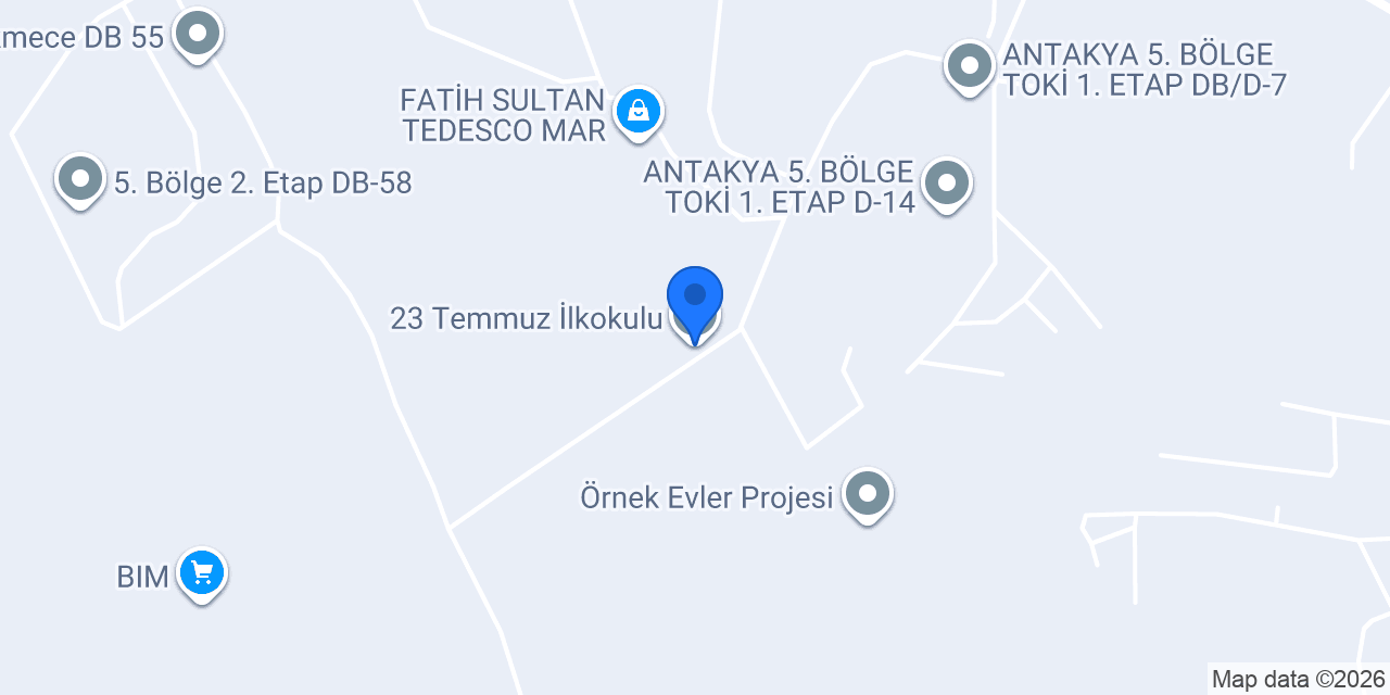 23 Temmuz İlkokulu konumu
