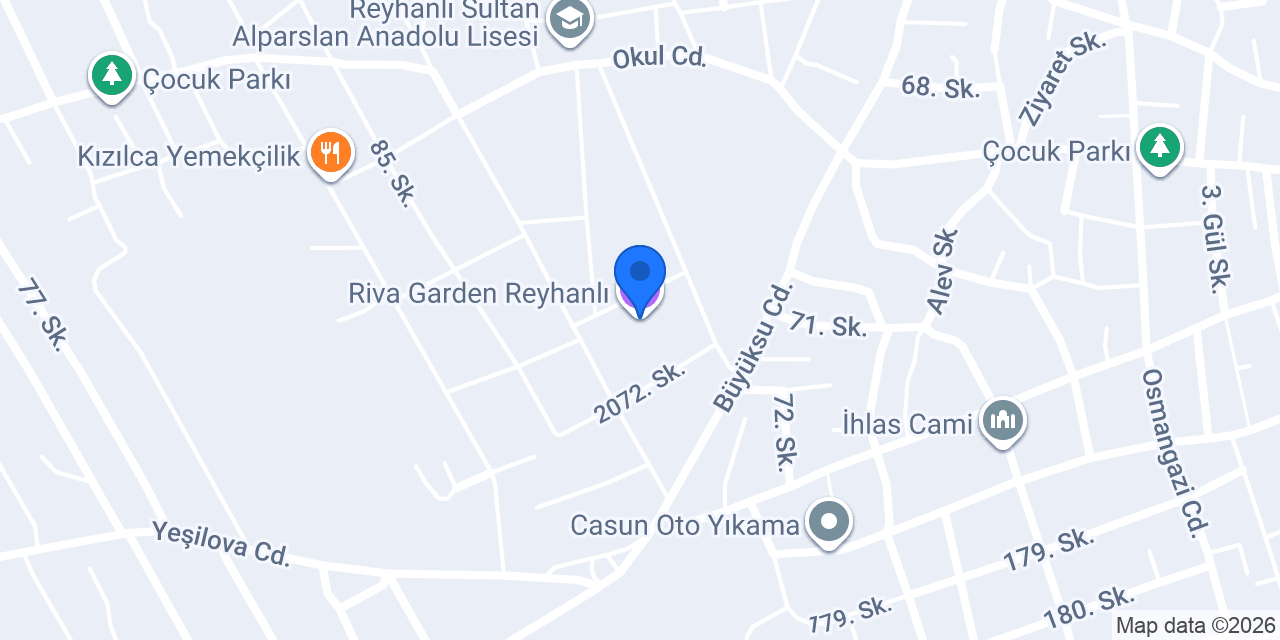Riva Garden Reyhanlı konumu
