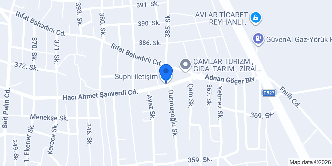 Suphi iletişim konumu