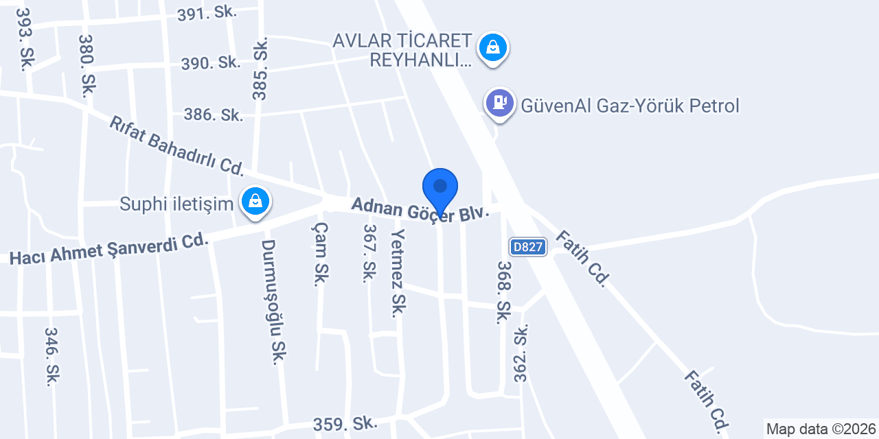 Demiriler Rent A Car konumu