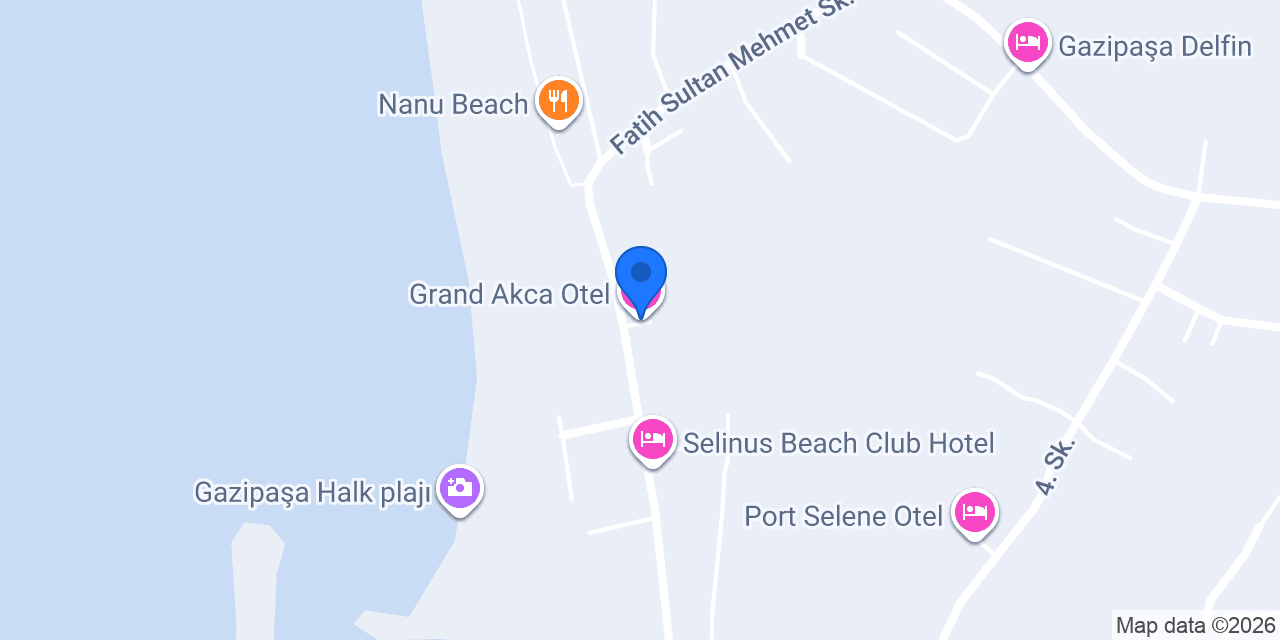 Grand Akca Otel konumu