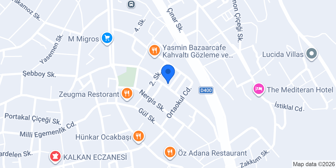 Hatay Şana Kitchen konumu