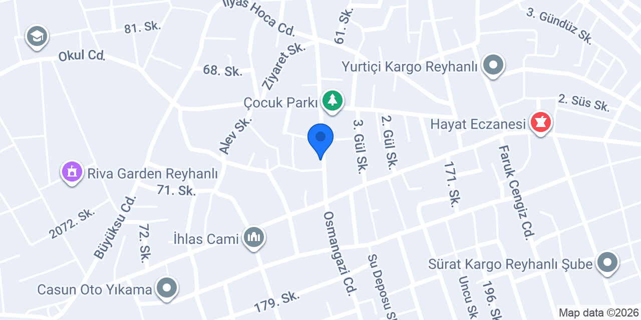 Bayır pide fırını konumu