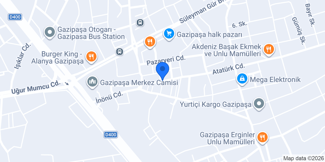 Baş Kuyumculuk konumu