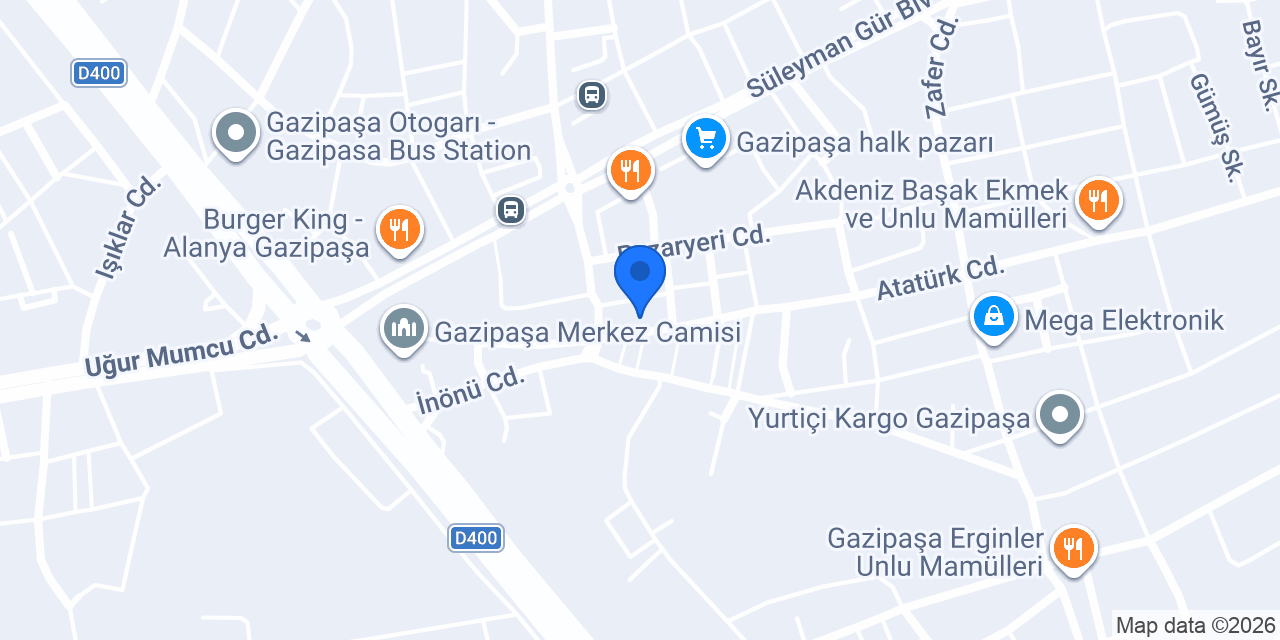 OSES ÇİĞKÖFTE GAZİPAŞA konumu