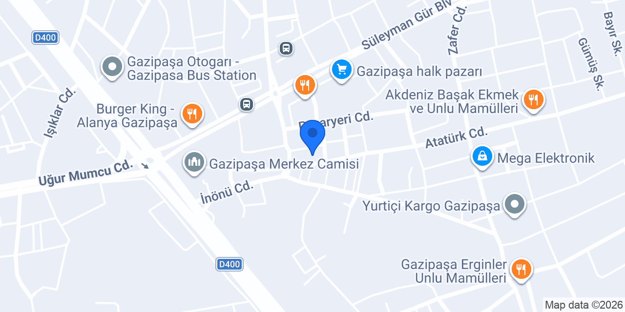 Ana Kitap Kırtasiye konumu