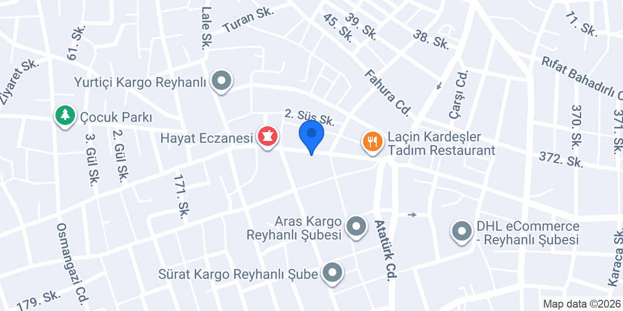 Kızılay-reyhanlı Şubesi konumu