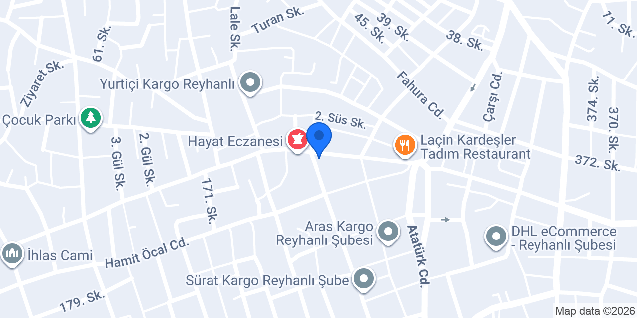 DATA BİLGİSAYAR HATAY/Reyhanlı konumu