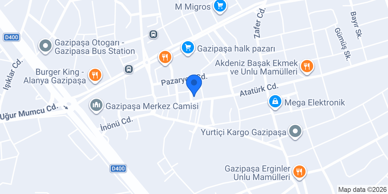 ÖZGÜLOGLU FASTFOOD konumu