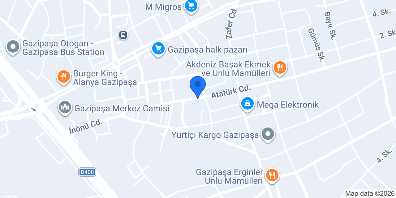 Mondihome Gazipaşa konumu