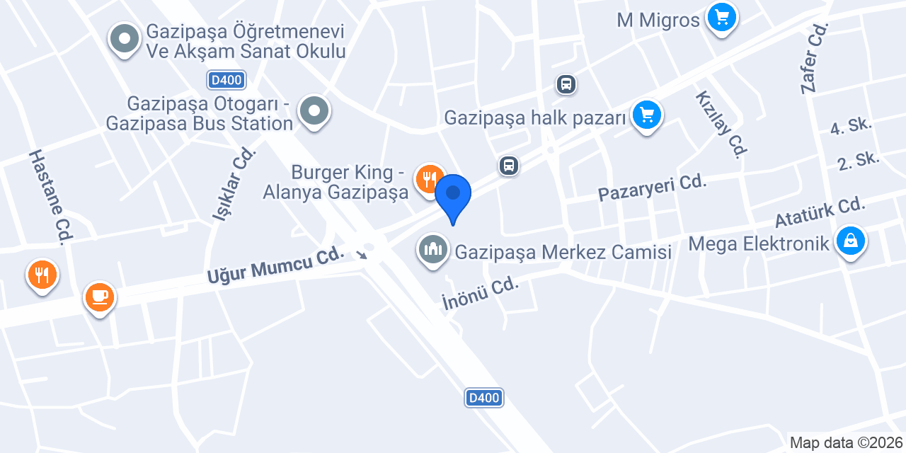 Gazipaşa Noterliği konumu