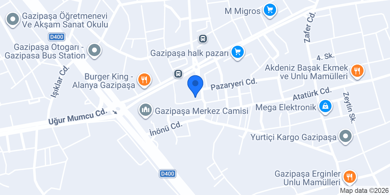 Quality Sigorta A.Ş. (Gazipaşa Özgörü Şubesi) konumu