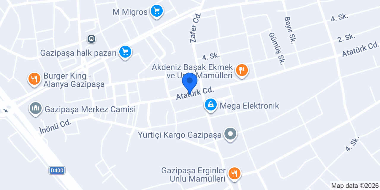İncir Pasta Atölyesi konumu