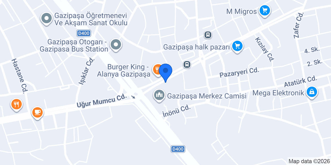 Yapı Kredi - Gazipaşa Şubesi konumu