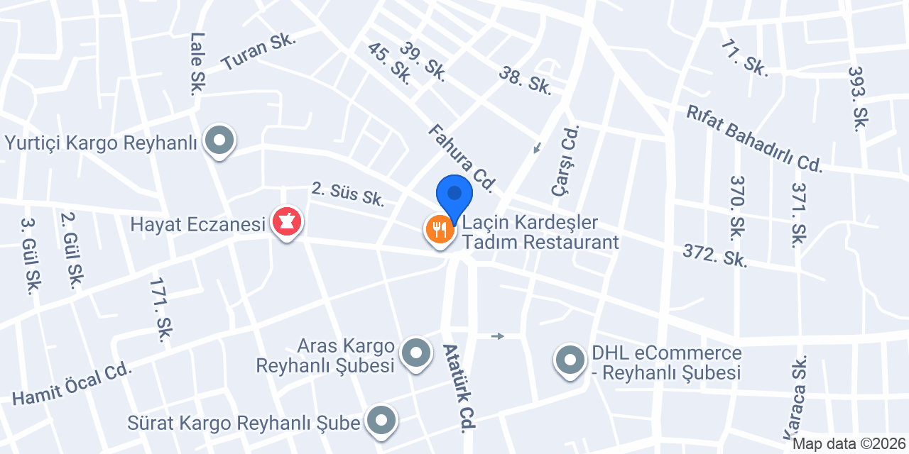 Reyhanlı İlköğretim Okulu konumu