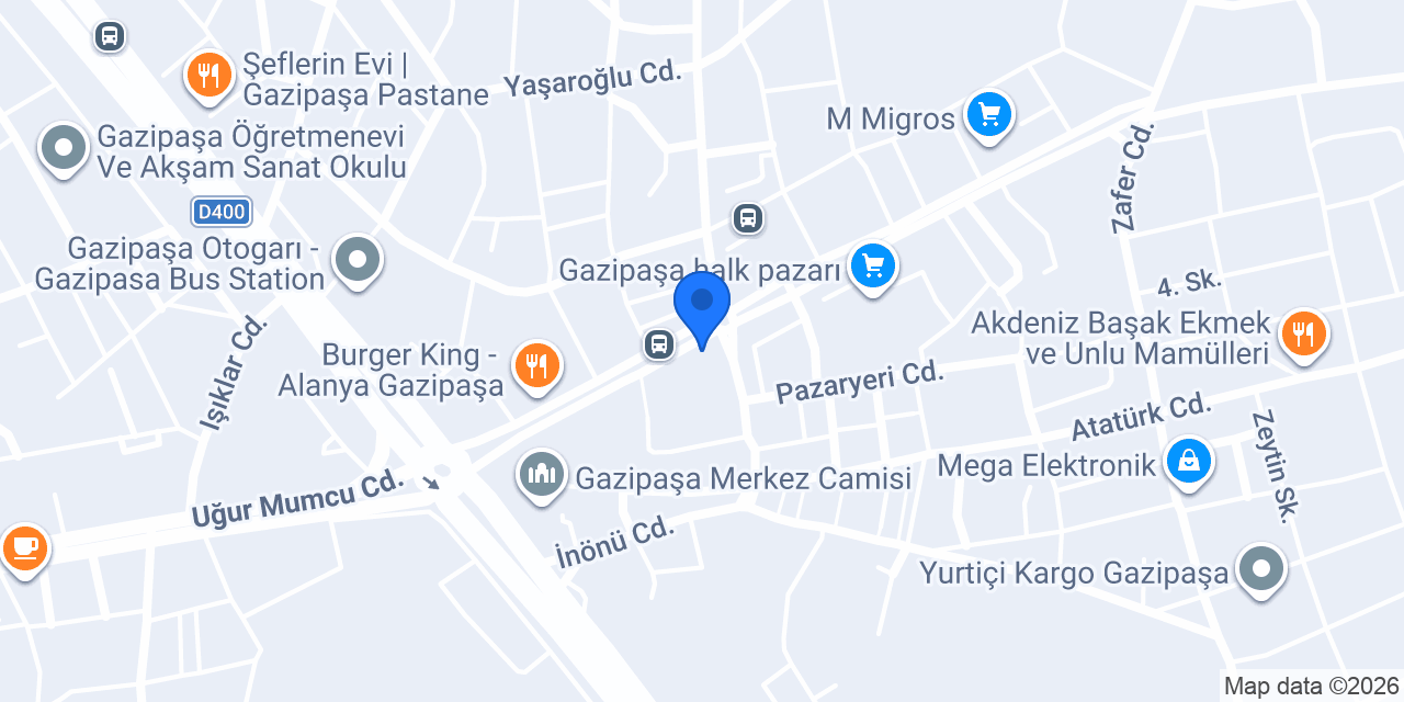 Bakırcıoğlu Ticaret konumu