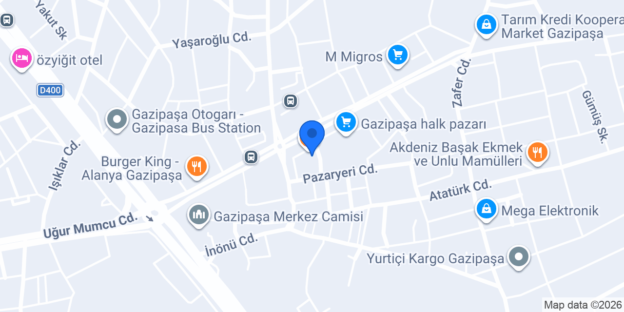 Bülüç Balık Evi Gazipaşa konumu