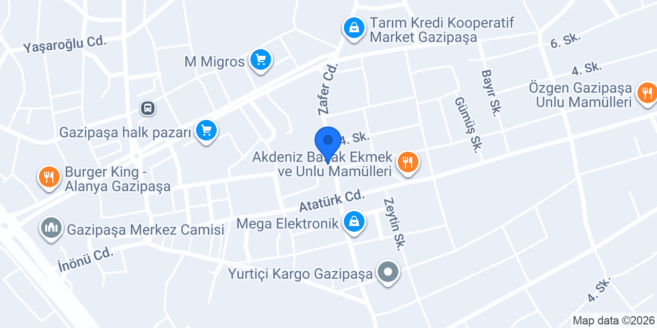 Zümrüt Pastanesi konumu