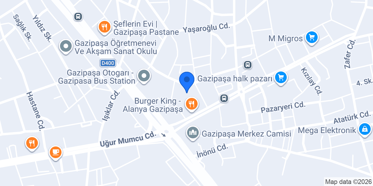 Ergün Moda konumu