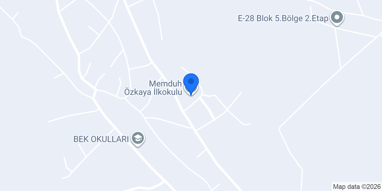 Memduh Özkaya İlkokulu konumu