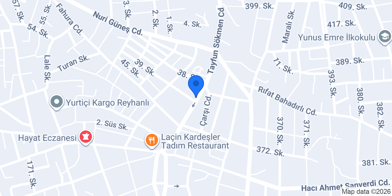 Metro Turizm Reyhanli konumu