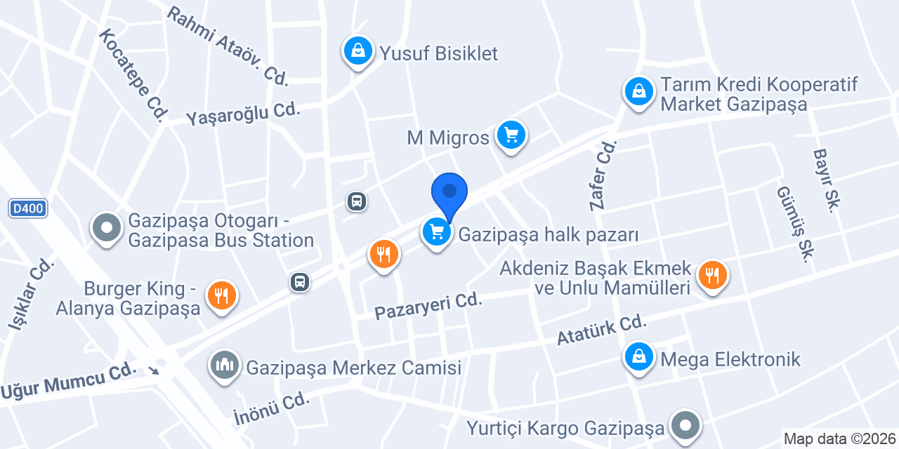 Netfit Gazipaşa konumu