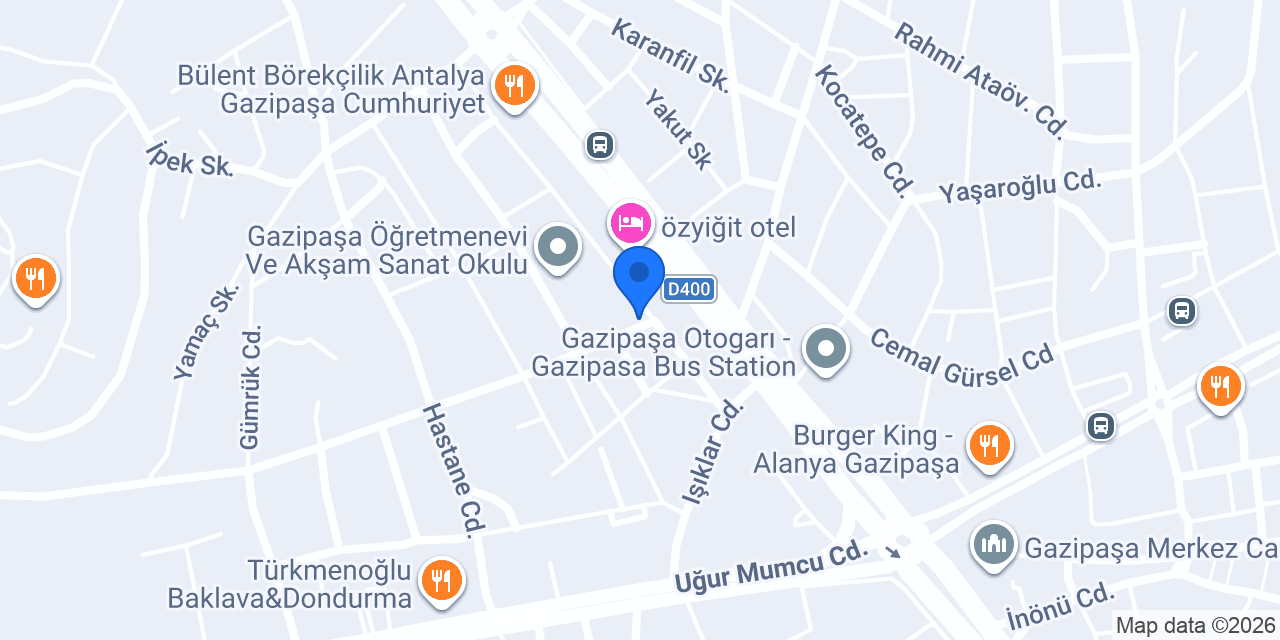 Özfinal Sürücü Kursu konumu