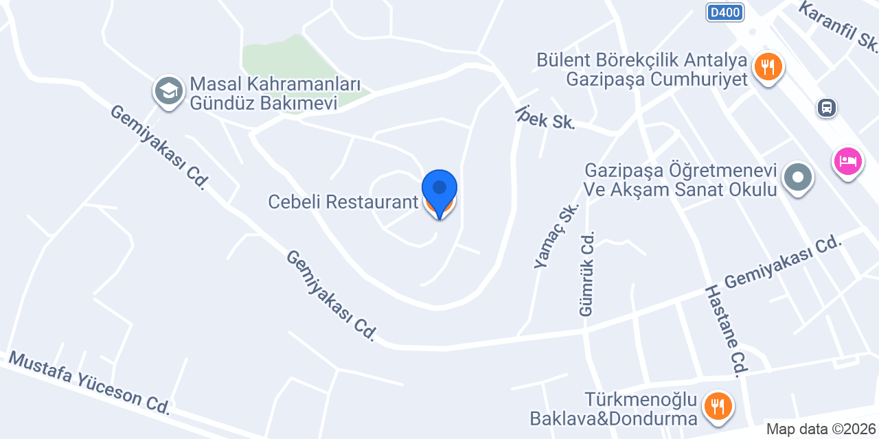 Cebeli Restaurant konumu