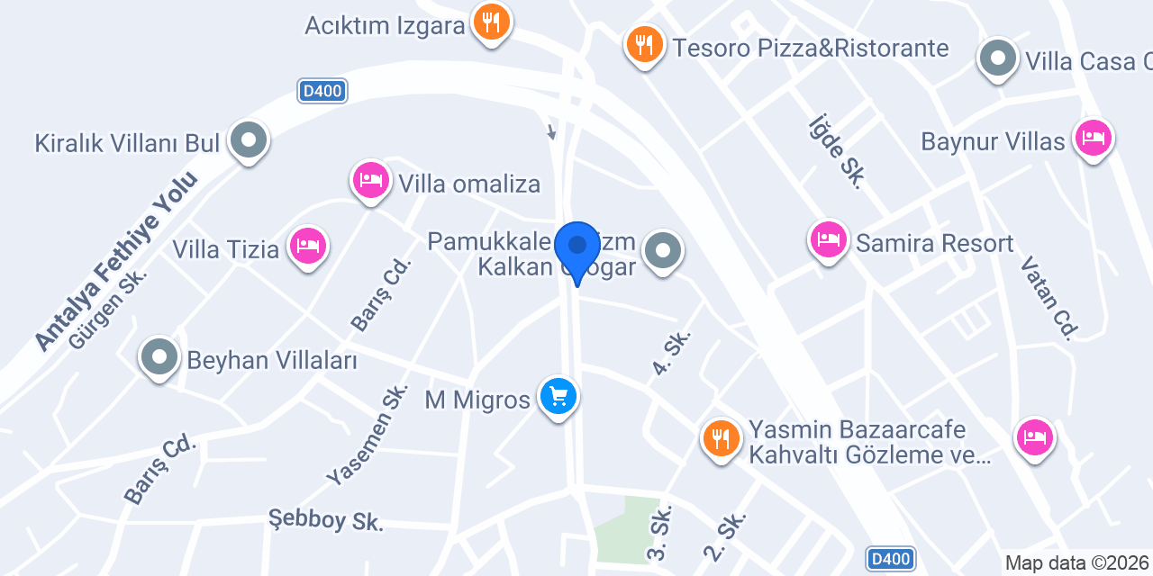 Kaş Emlakçınız - Origin Emlak konumu
